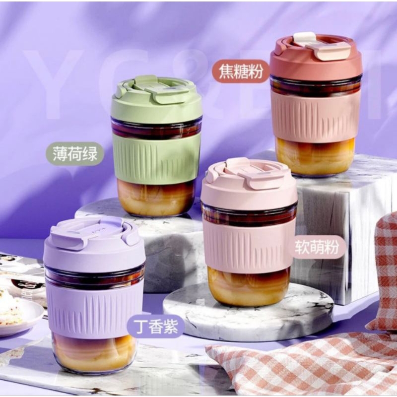 Gelas Souvenir Tanpa Box / Gelas Kopi / Gelas Jar Kopi / Tumbler Kopi / Tumbler unik / Jar Kopi