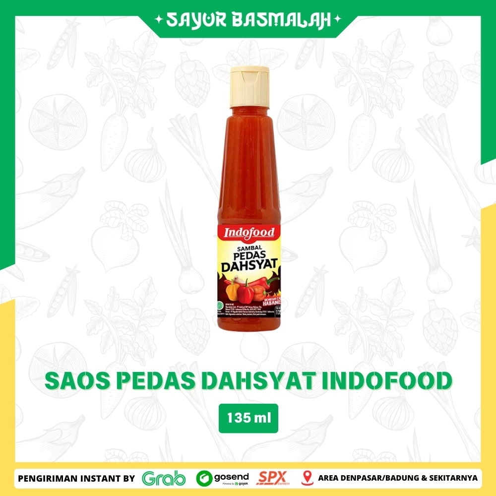 

Saos Pedas Dahsyat Indofood 135gr - Sayur Basmalah