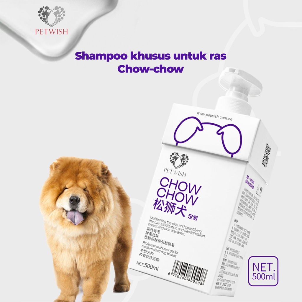 Petwish Shampo Anjing 500ML - Chow Chow - Dog Shampoo