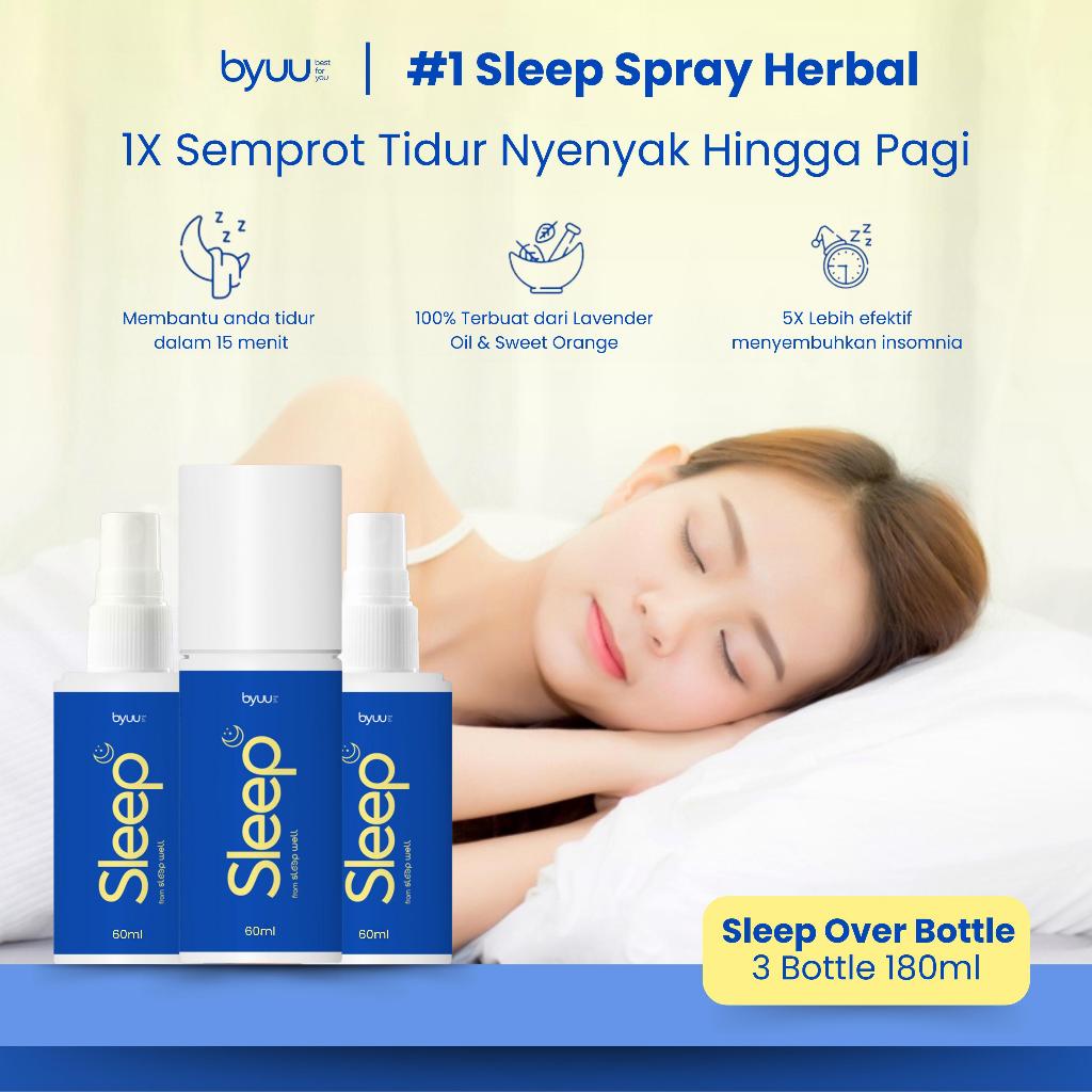 “Byuu Lavender Sleep Spray, mengatasi masalah sulit tidur” [ 3 Bottle ]