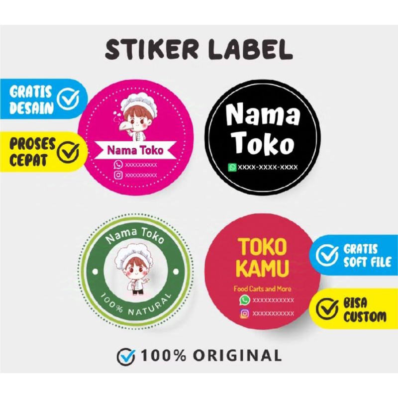 

STIKER BULAT / STIKER LABEL COSTUME KOSTUM / KISS CUT / CUTTONG STIKER