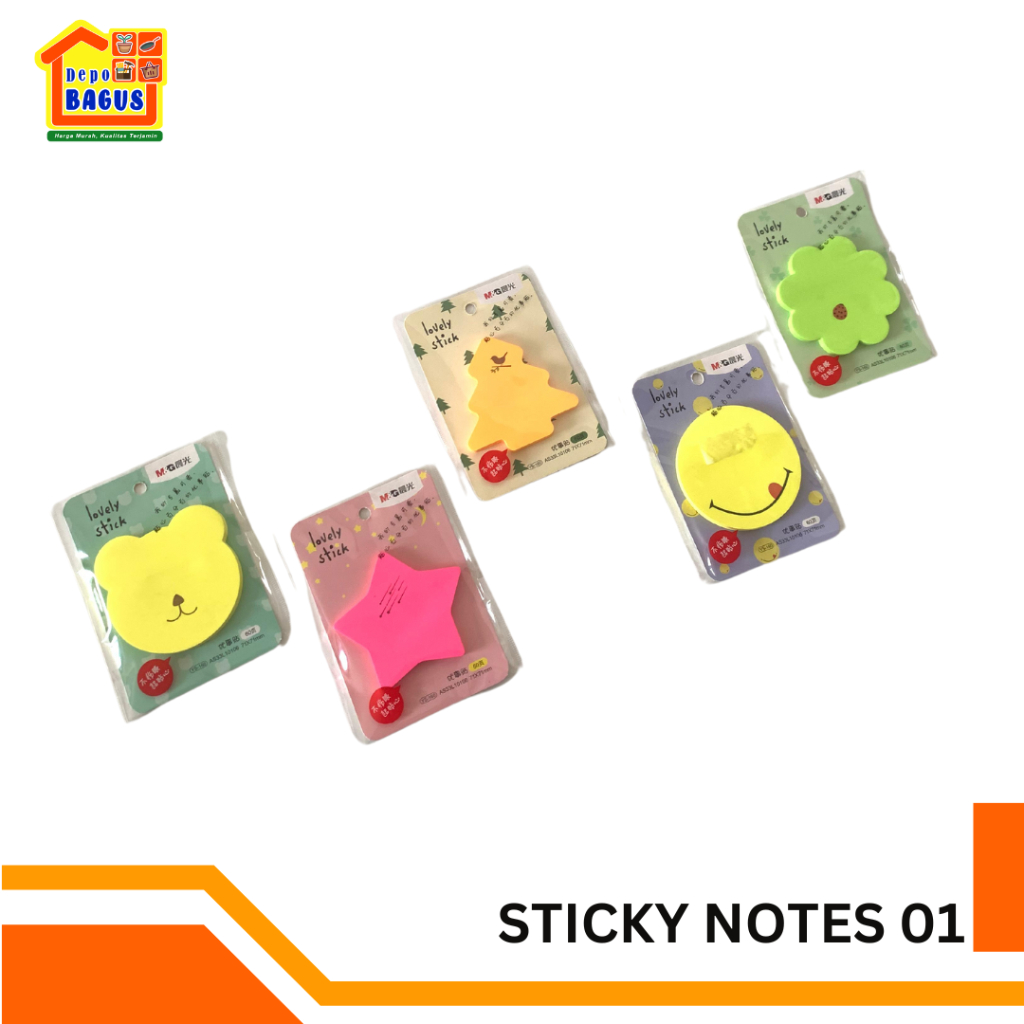 

Sticky Notes 71X71mm 60set Kertas Memo Kerta Catatan