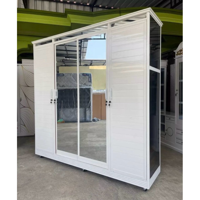 Lemari Aluminium Sliding 4 Pintu