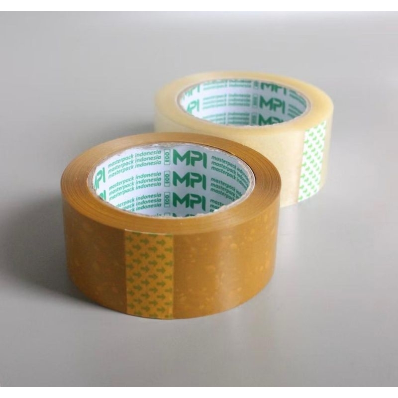 

Lakban Isolasi Coklat Bening dikirim random