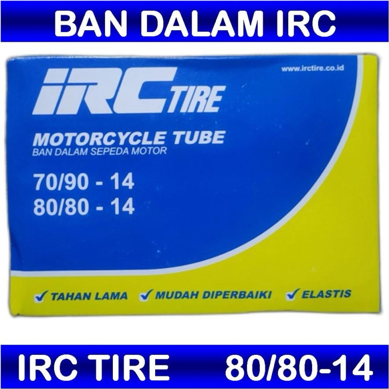 BAN DALAM DEPAN MOTOR MATIC 70/90-14 IRC