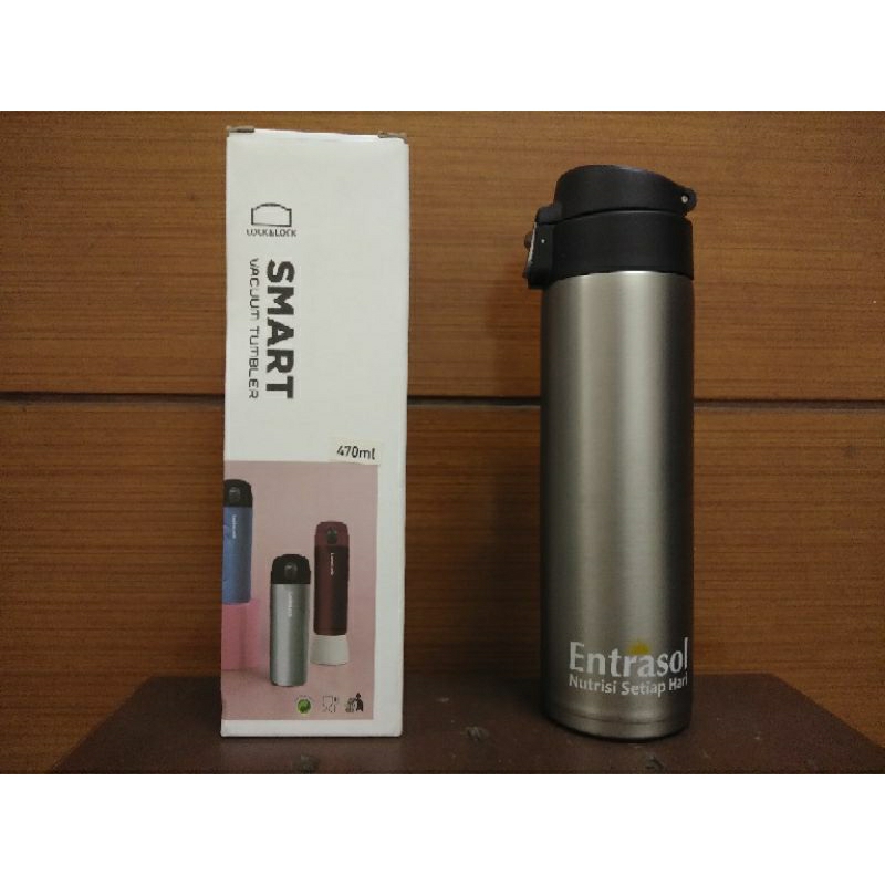 TERMOS LOCK N LOCK SMART VACUM TUMBLER 470 ML LOGO ENTRASOL