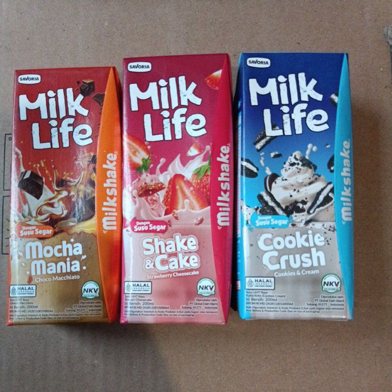 

Milk Life Milkshake Susu UHT dengan susu segar 200ml 1pcs