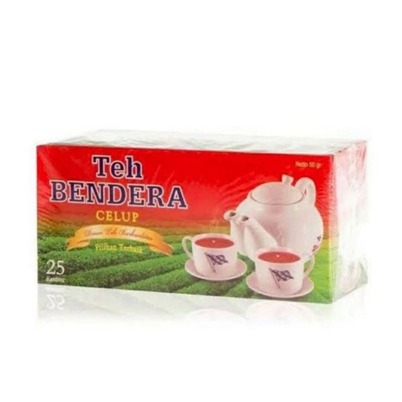 

Teh bendera celup isi 25 sachet