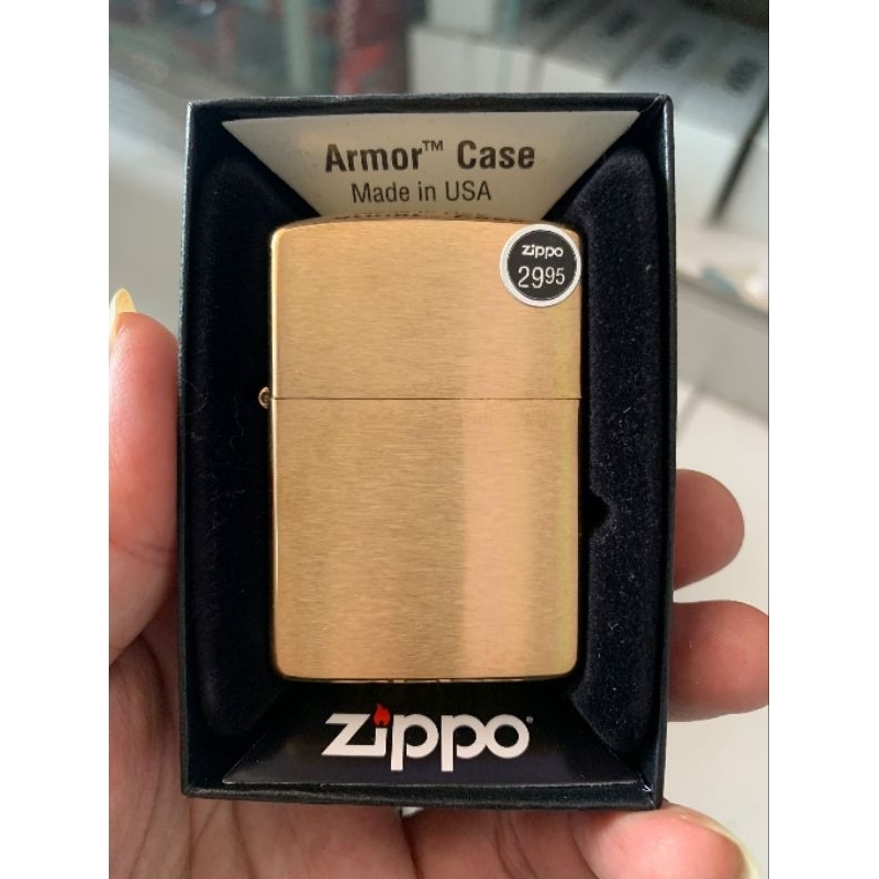 Zippo Original 168 Armor Brushed Brass