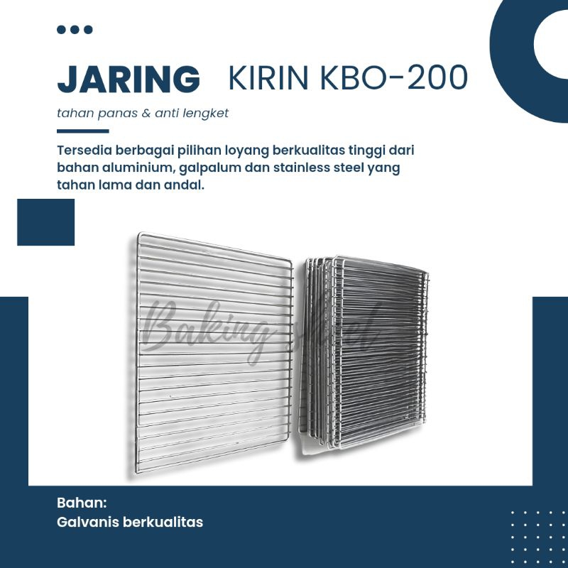 Tray rak / jari jari oven kirin kbo 200Rab / tray kirin 200 raw