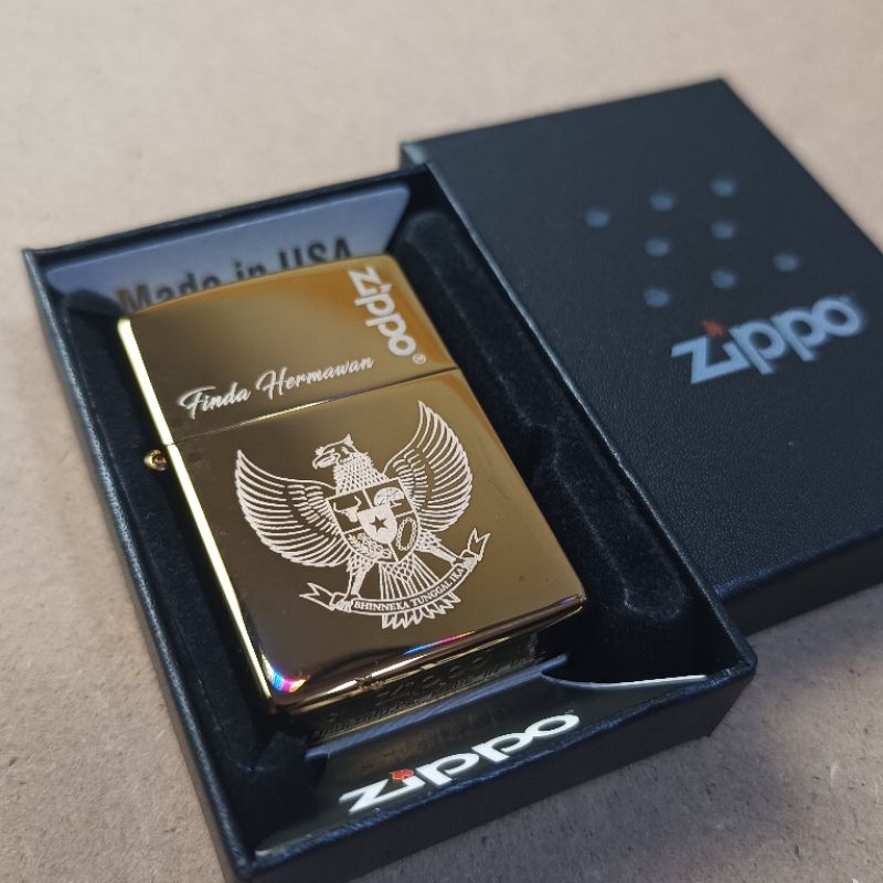 Korek Api Premium Mancis Zippo Garuda Gold