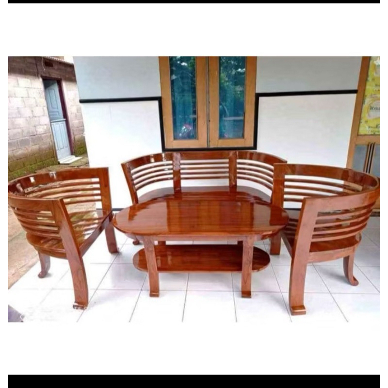 Kursi tamu minimalis jati Kursi tamu minimalis cantik jati 211 meja