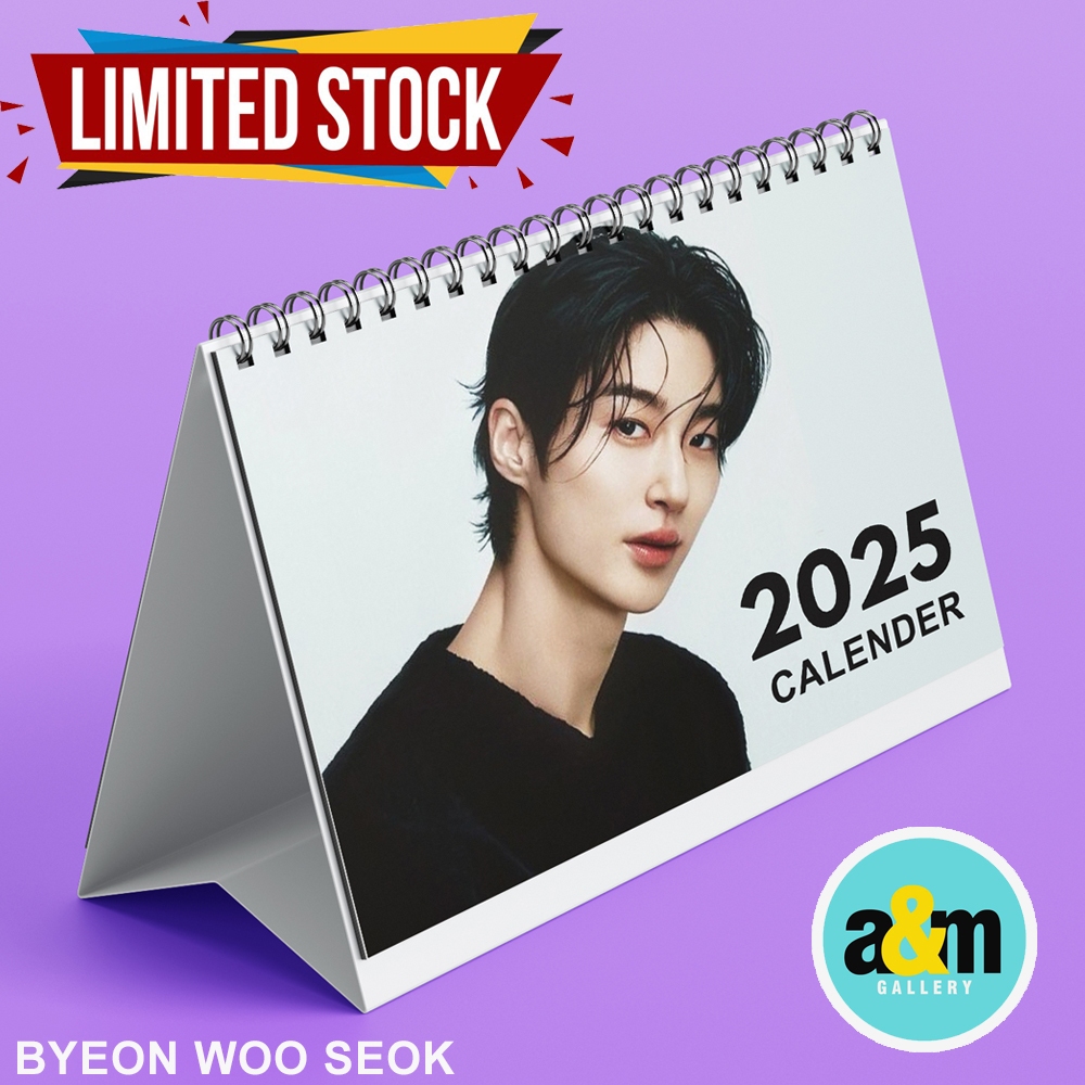 

A&M Kalender Byeon Woo Seok Kalender Meja Kalender 2025 Kalender K-POP