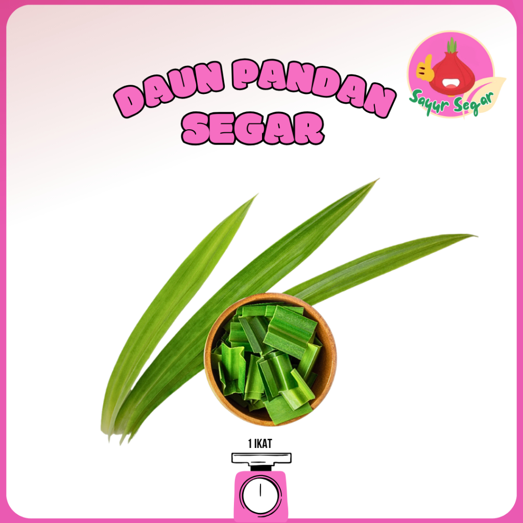

Sayur Segar - Daun Pandan Segar / Pandan Leaves 1 Ikat