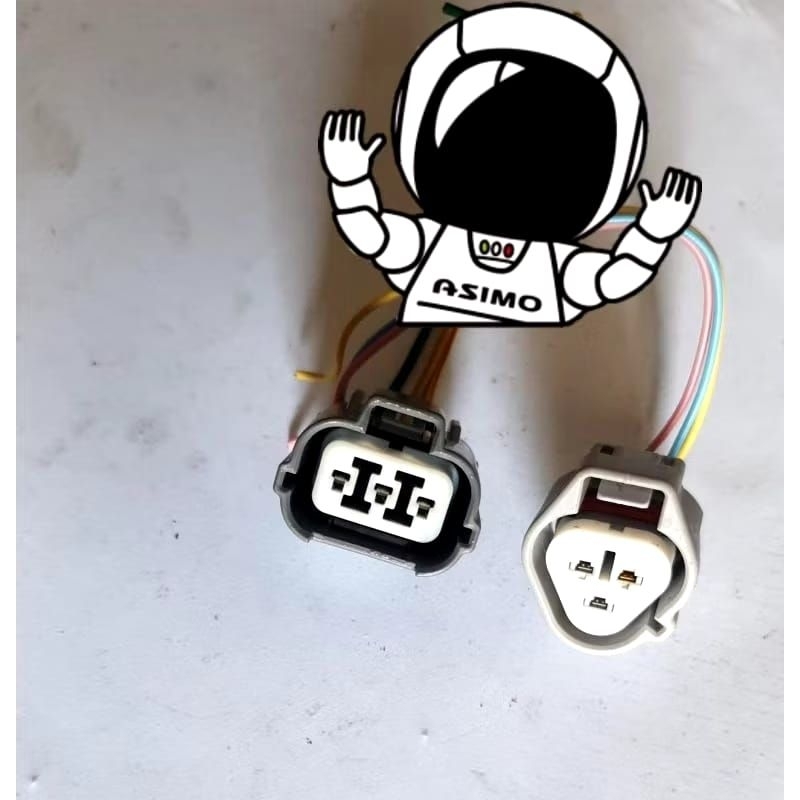 soket headlight pin 3 leveling universal hilow original nissan mazda kia hyundai socket konektor kab