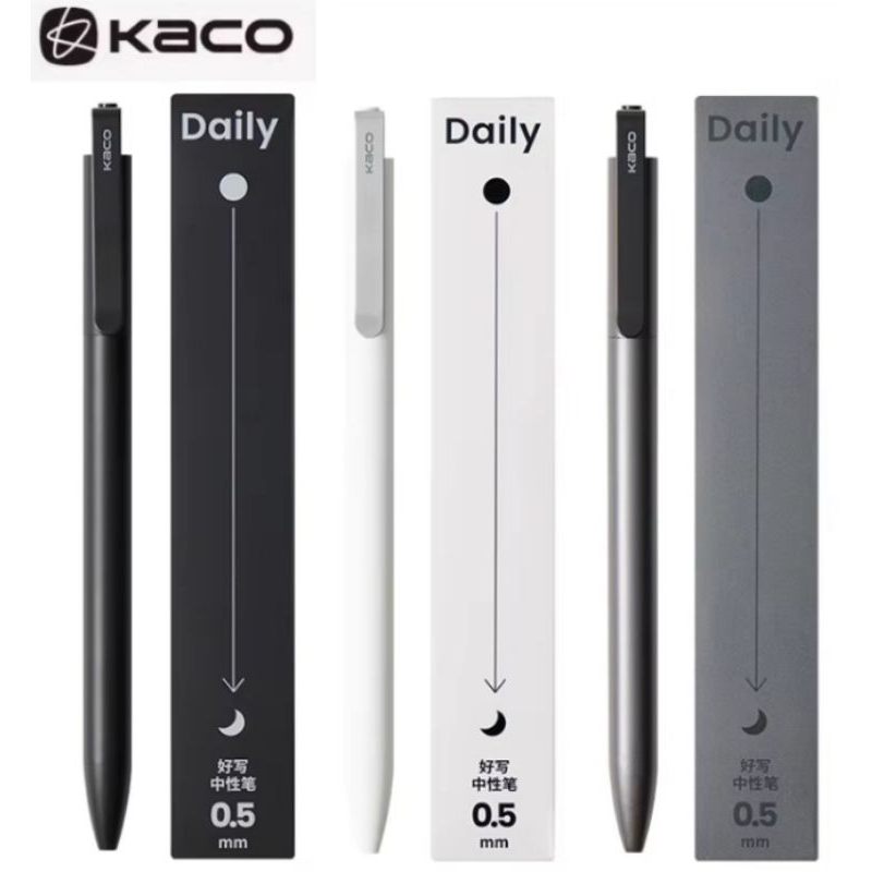 

Kaco DAILY Gel Pen Pena Pulpen Bolpoin Tinta Hitam 0.5mm 1 PCS - Stationery