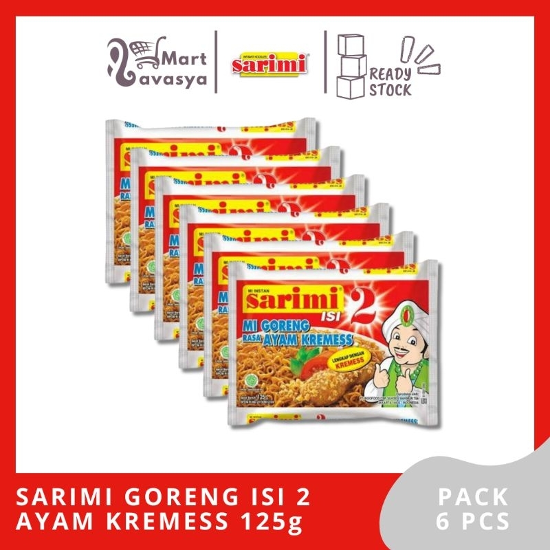 

SARIMI GORENG ISI 2 AYAM KREMESS 125g - 1 PACK (6PCS) - KOTA BANDUNG - LAVASYA MART