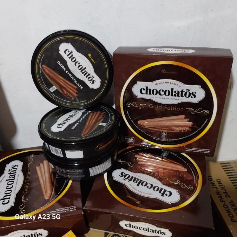 

Gery Chocolatos Gold Edition wafer roll 350g/Chocolatos Dark premium Edition 190g