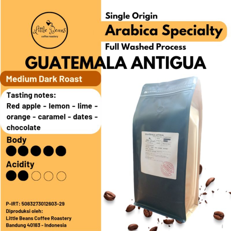 

Kopi Arabica Guatemala Antigua Medium Dark Roast 800gr/400gr200gr biji/bubuk