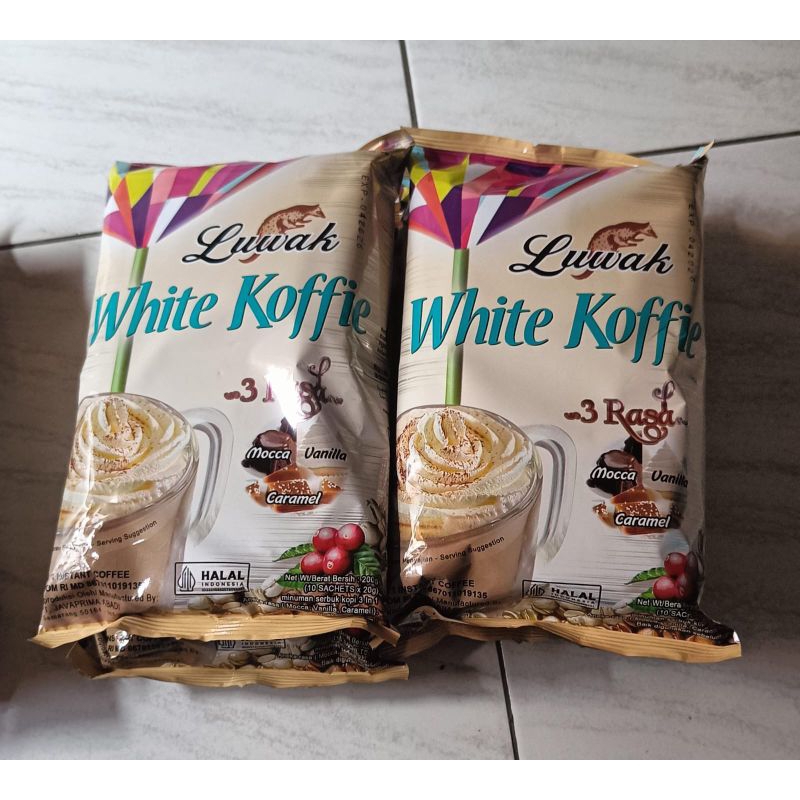 

luwak white koffie 3rasa 10x20g