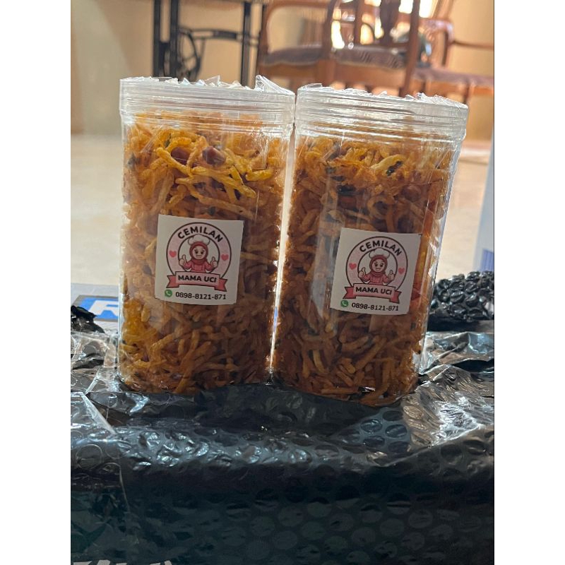 

Termurah Kentang Mustofa atau serundeng kentang Padang Toples 250gr