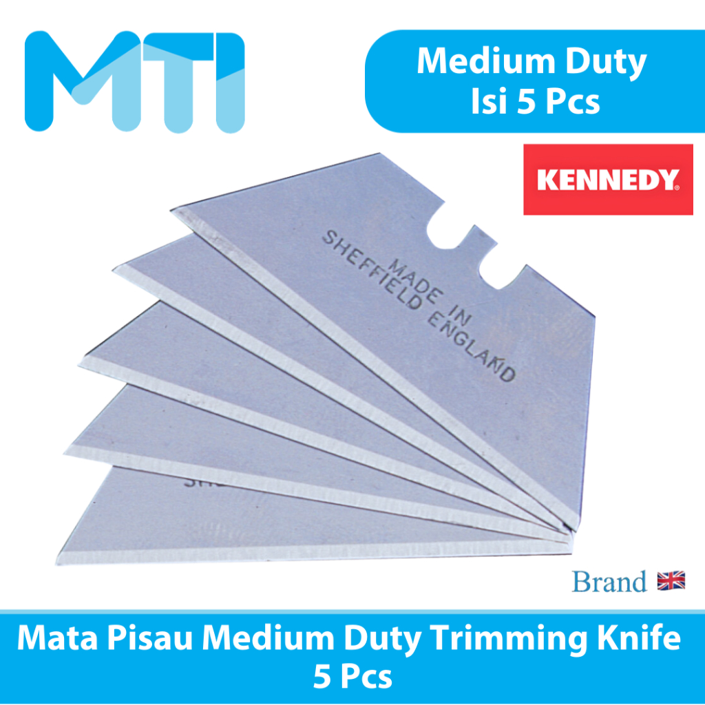 

KENNEDY Mata Pisau Cutter Medium Duty 5 Pcs Trimming Knife Blades