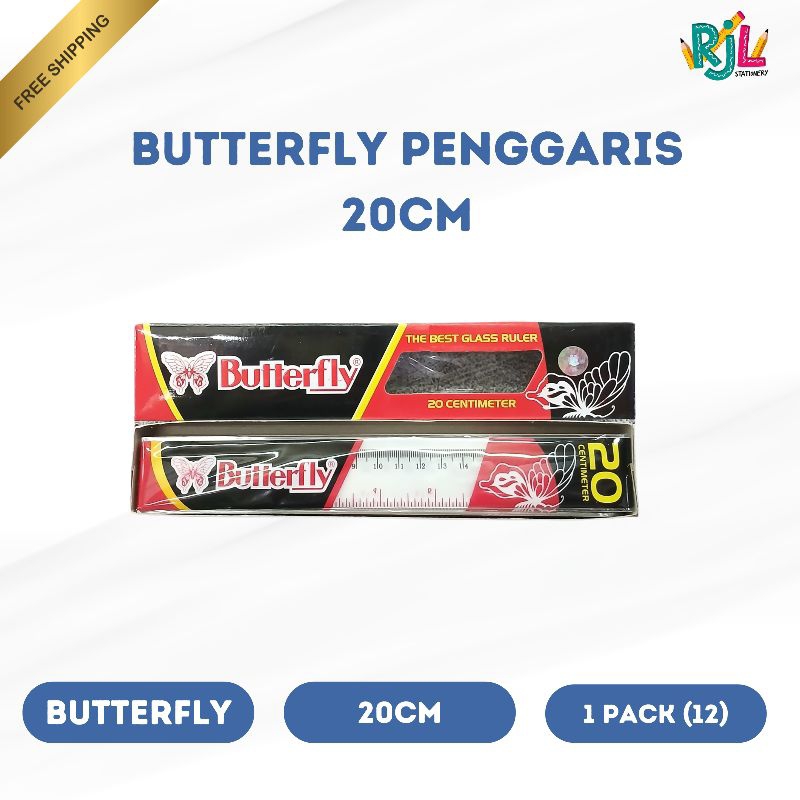 

Butterfly Penggaris 20cm | 1 Pack (12)