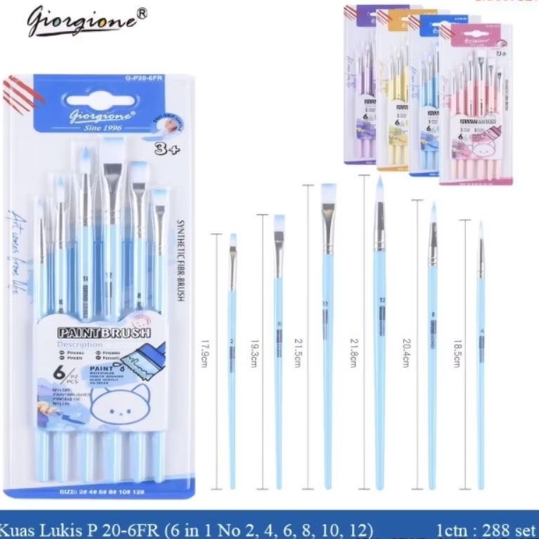 

Kuas Set Giorgione/Kuas Lukis Set/Bagus/Murah