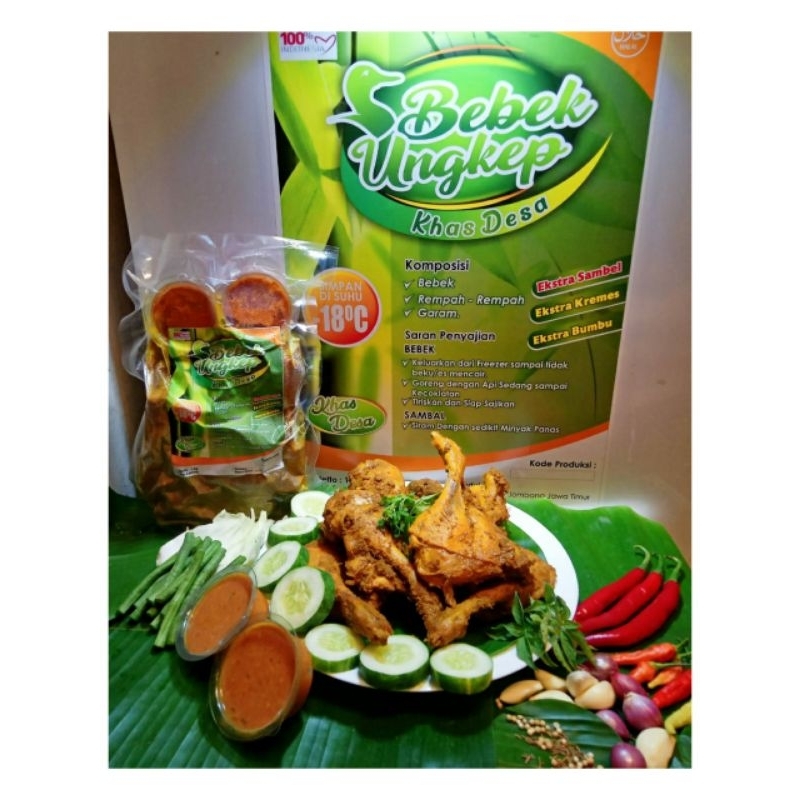 

Bebek ungkep frozen organik ukep khas desa