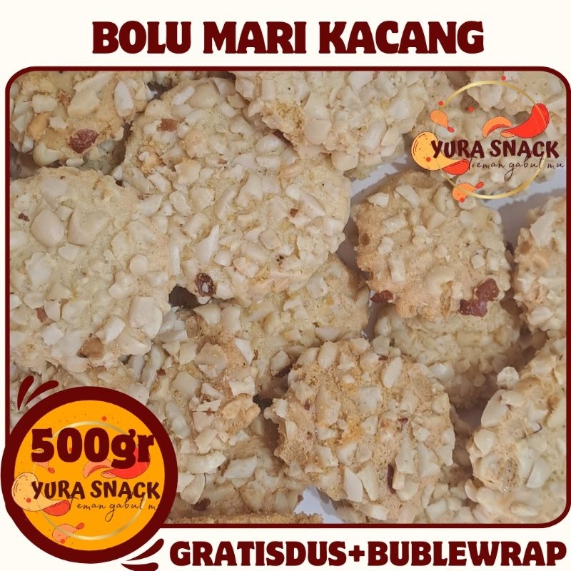 

Biskuit Mari Kacang / Roti Kacang Enak Bergisi 500gr