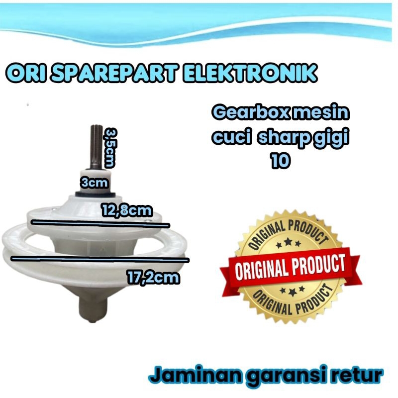 gearbox mesin cuci sharp gigi 10