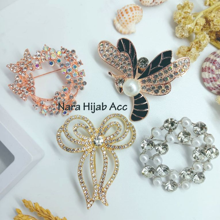 Bros dada Bros Jilbab Ukuran Besar 5cm Warna Rose Gold