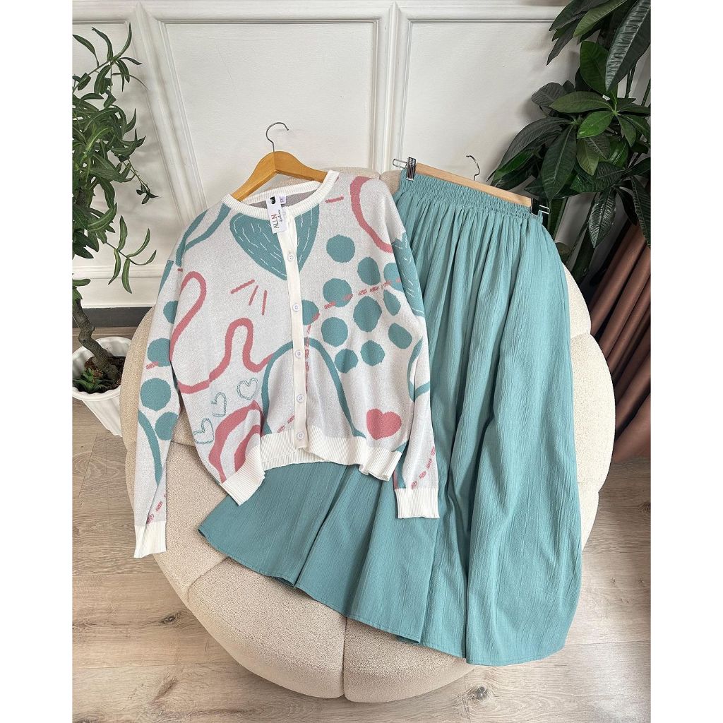 Knitwear Cardi ALLN Set Manda Wardah