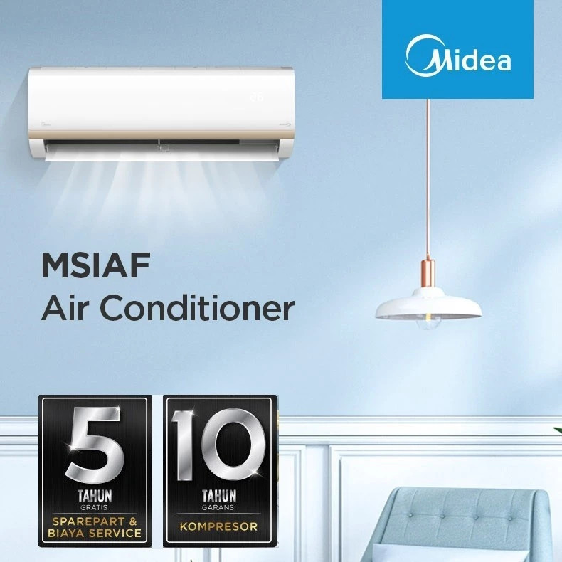 AC Midea Inverter 1/2 PK MSIAF-05CRDN2X Turbo Cool MSIAF 05CRDN2X