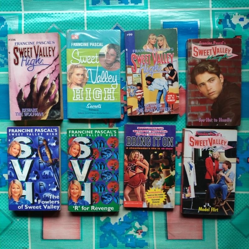Varian Buku Novel SWEET VALLEY HIGH; SECRET, BEWARE THE WOLFMAN, BEWARE THE BABY SISTER,TOO HOT TO H