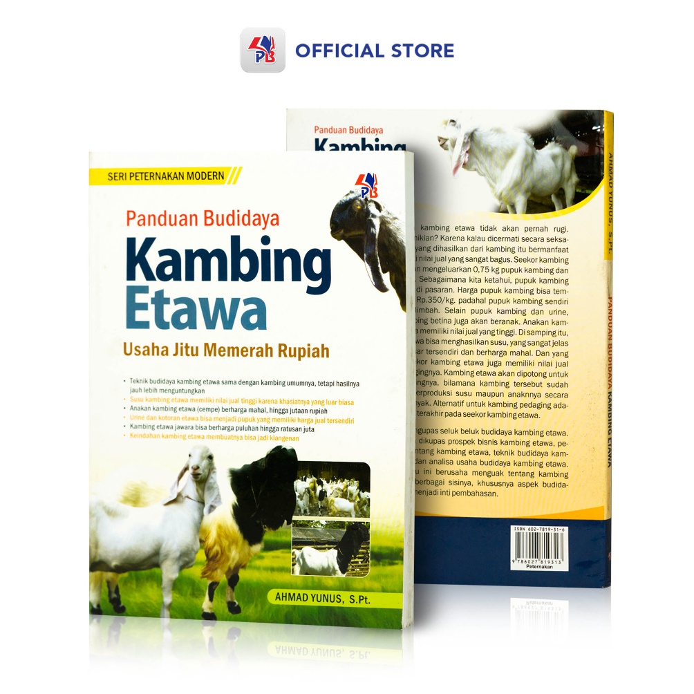 KODE R96J Buku Panduan Budidaya Kambing Etawa Usaha Jitu Memerah Rupiah