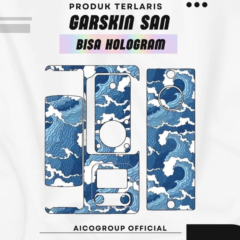 

JAKACUSTOM - Stiker Garskin San AI0 Original Desain Full Motif Bisa Custom Anti Air Tahan Lama