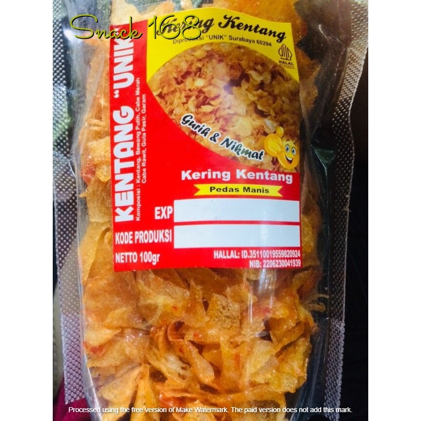 

Keripik Kering Kentang Home Made 100gr