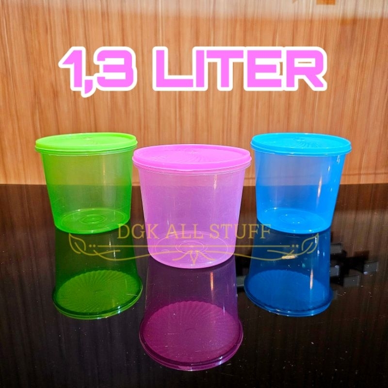 Toples Stoples Bulat Kerupuk Kue Lebaran Kecil Mini 1.3 Liter 1.3 Litre 1.3L 1.3 L 1 Liter 1 Litre 1