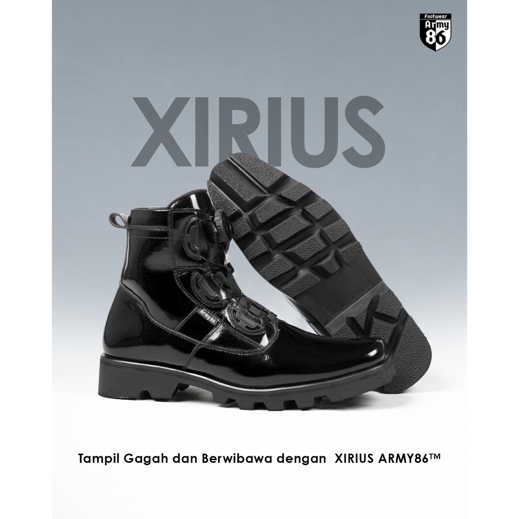 Army86 Sepatu PDH Tali Putar Full kulit asli gratis jaket model Xirius