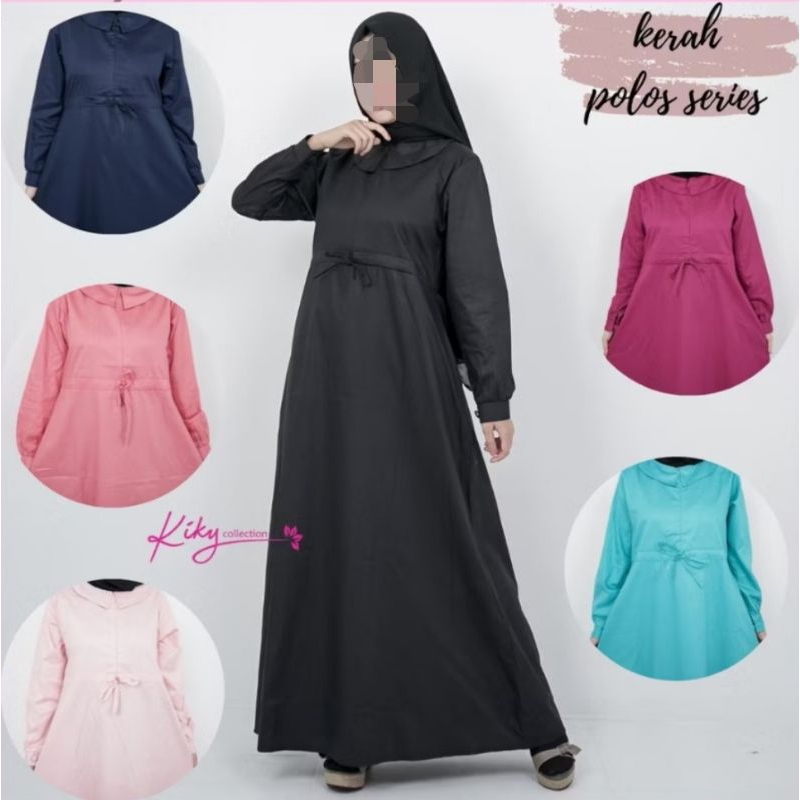 Gamis Hitam Katun Toyobo Original Dijamin Adem (New)