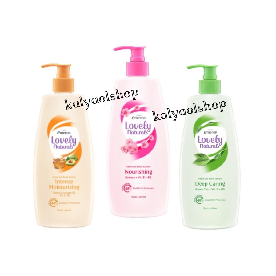 Emeron lovely handbody lotion natural pump 400 ml