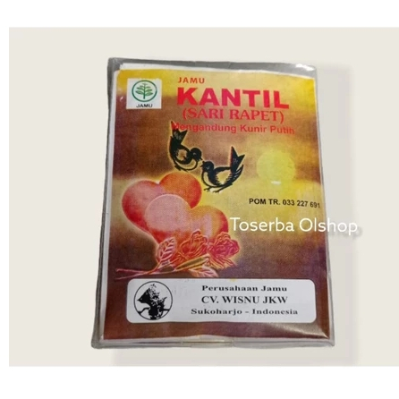 

Jamu KANTIL (Sari Rapat isi 10 bungkus)