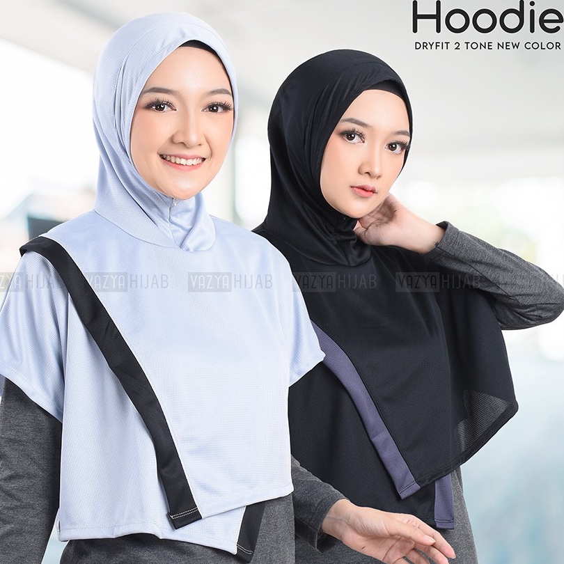 Hoodie Dryfit 2tone New Color With Earphone Hole