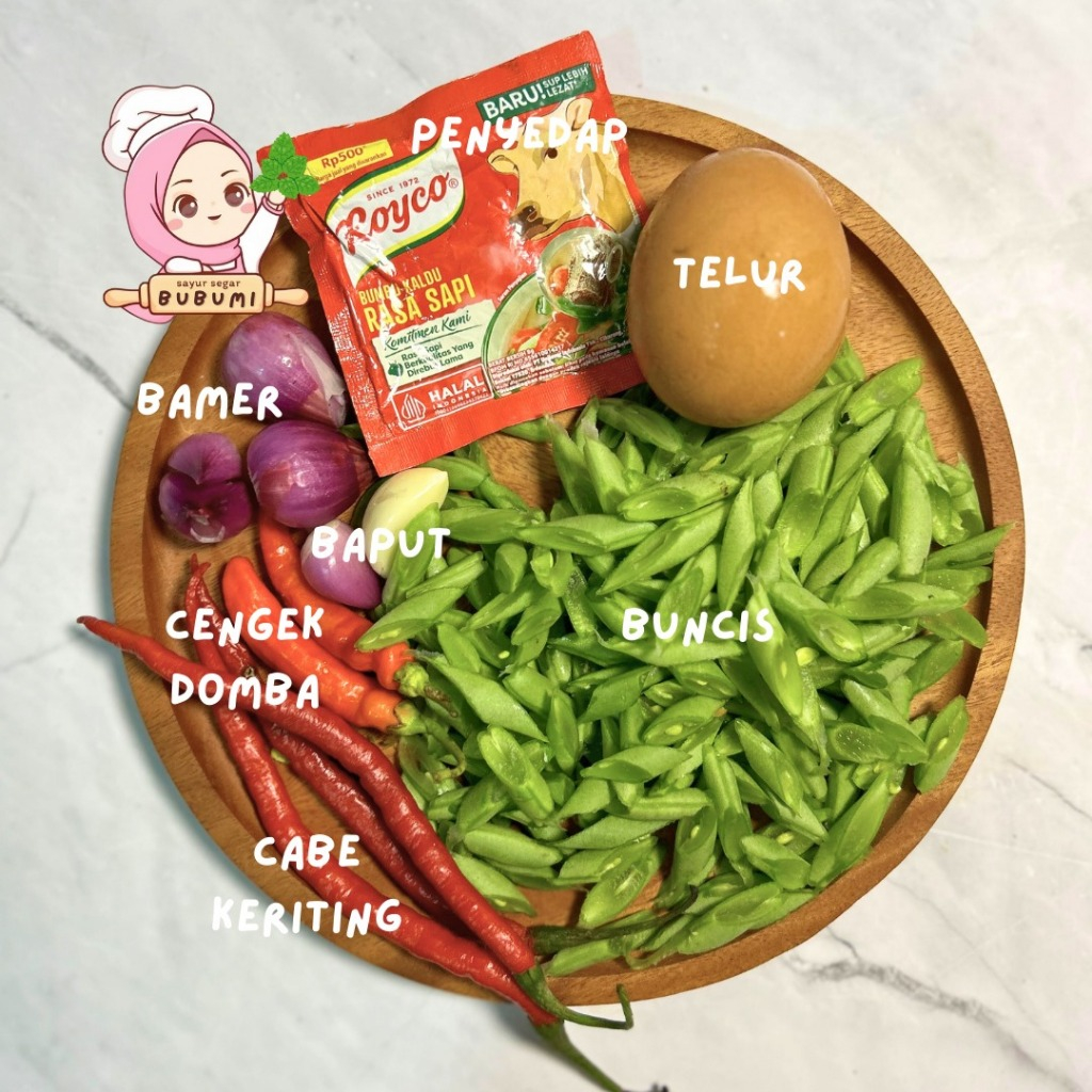 

Paket Sayur Tumis Buncis Telur Siap Masak