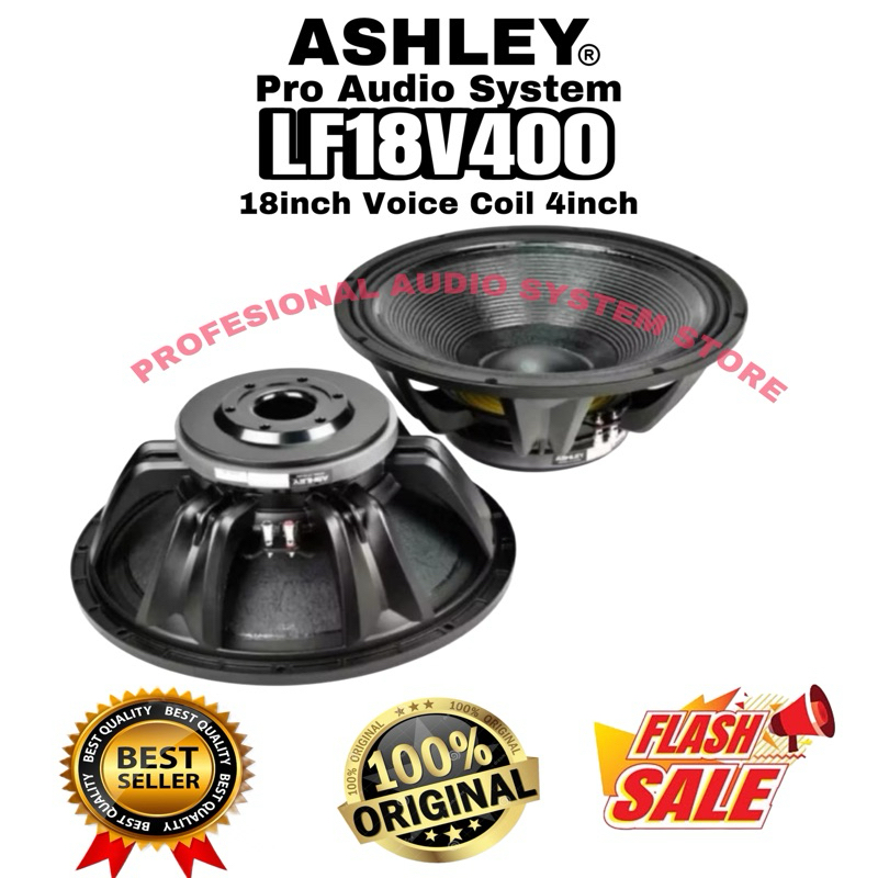 SPEAKER ASHLEY KOMPONEN SUBWOOFER 18INCH 18 INCH LF18V400 LF 18V400 LF 18 V 400 ORIGINAL ASHLEY