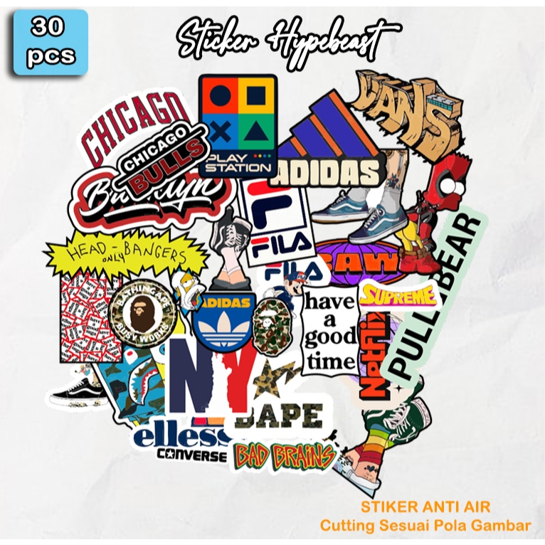 

Stiker Hypebeast Aesthetic Pack Waterproof Tahan Panas Anti Uv