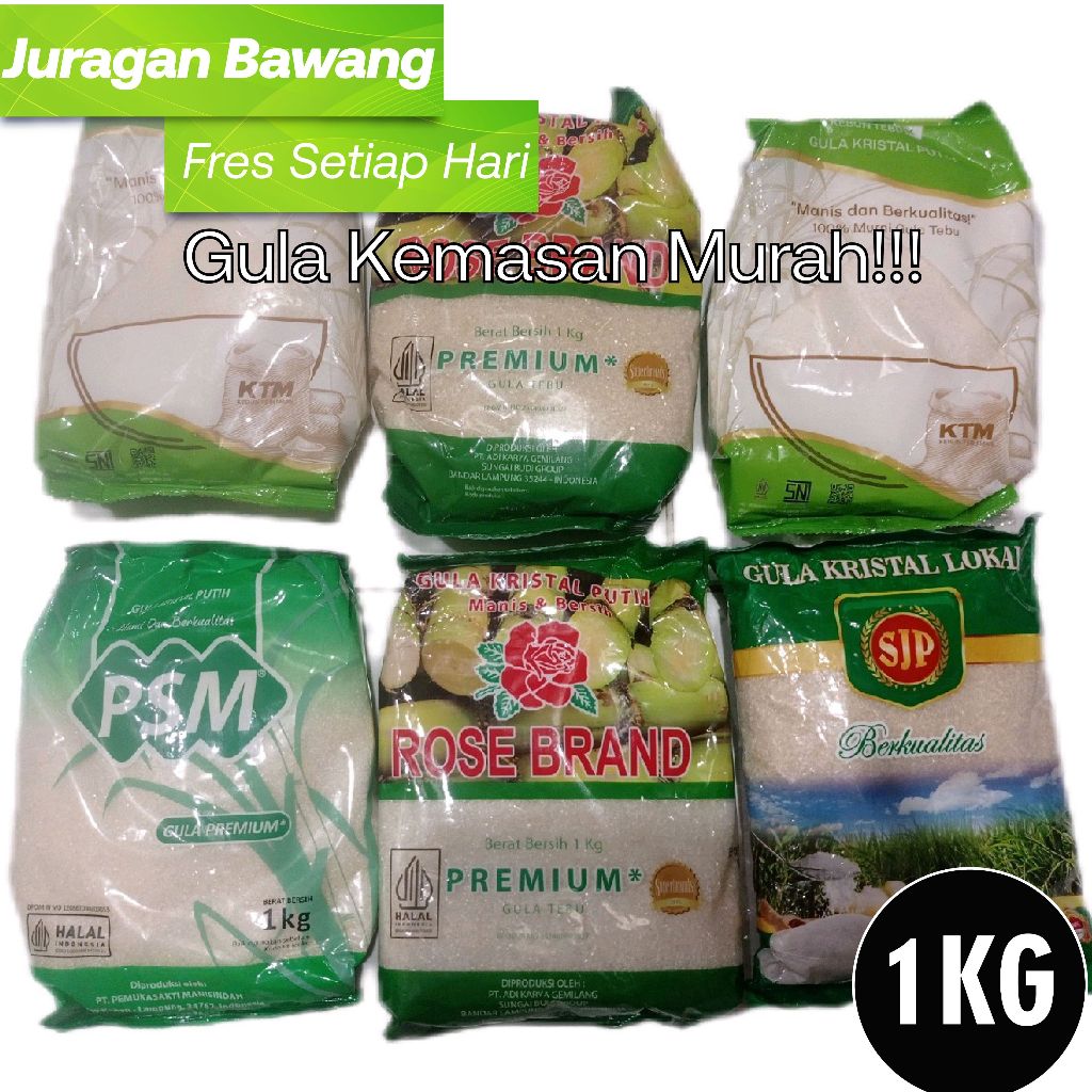 

Gula Pasir Kemasan 1KG MURAH!!