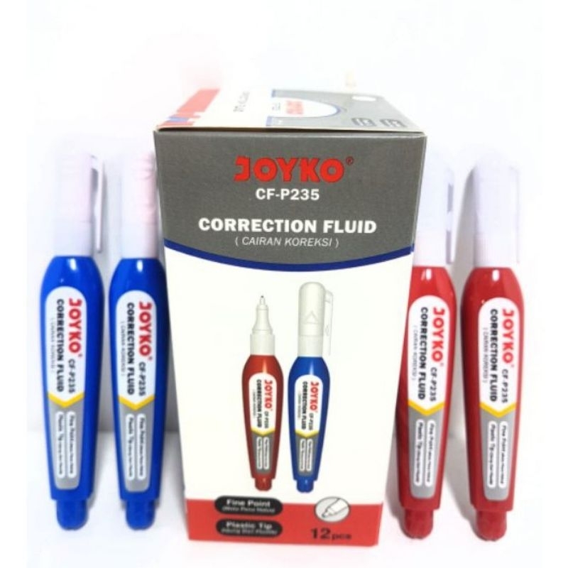 

12 PCS DAN 6 PCS TIPE X CAIR JOYKO CF -235 / TIPE CAIRAN KOREKSI JOYKO CF -P235