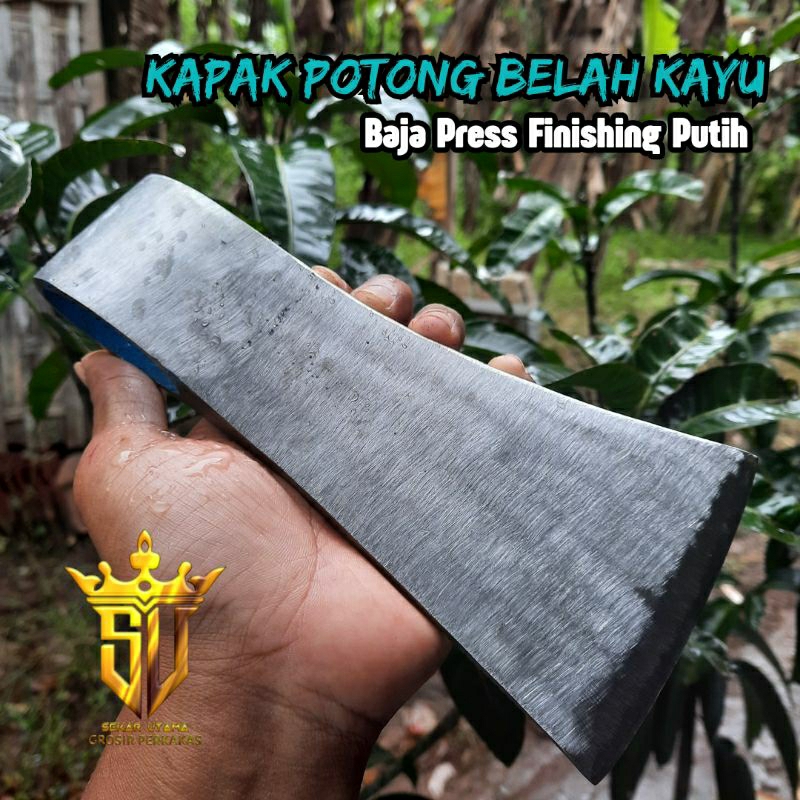 Kapak Potong Belah Kayu Super Kuat - Pisau Cacah Tulang Dan Daging Finishing Putih